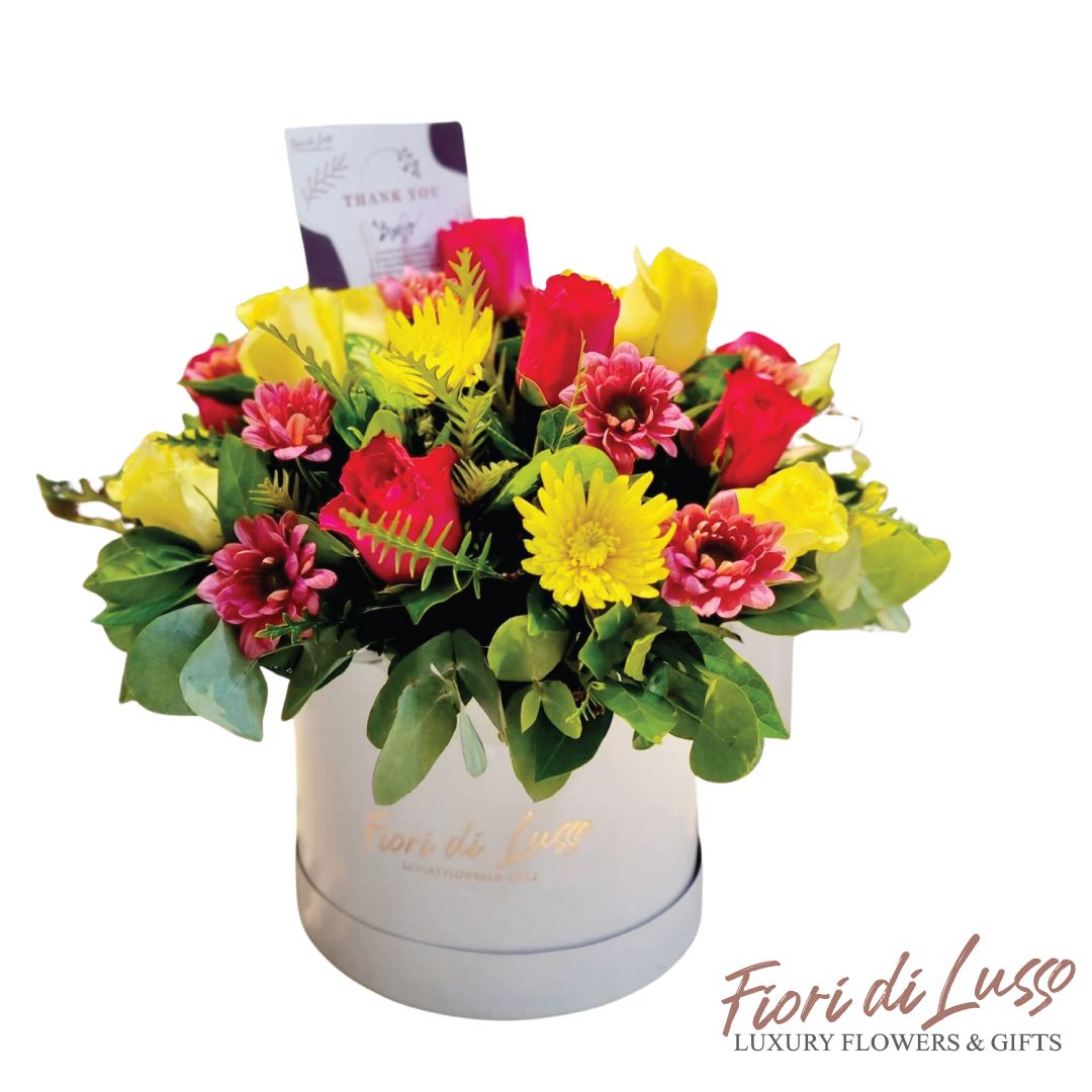 Pink and Yellow Mixed Hatboxes