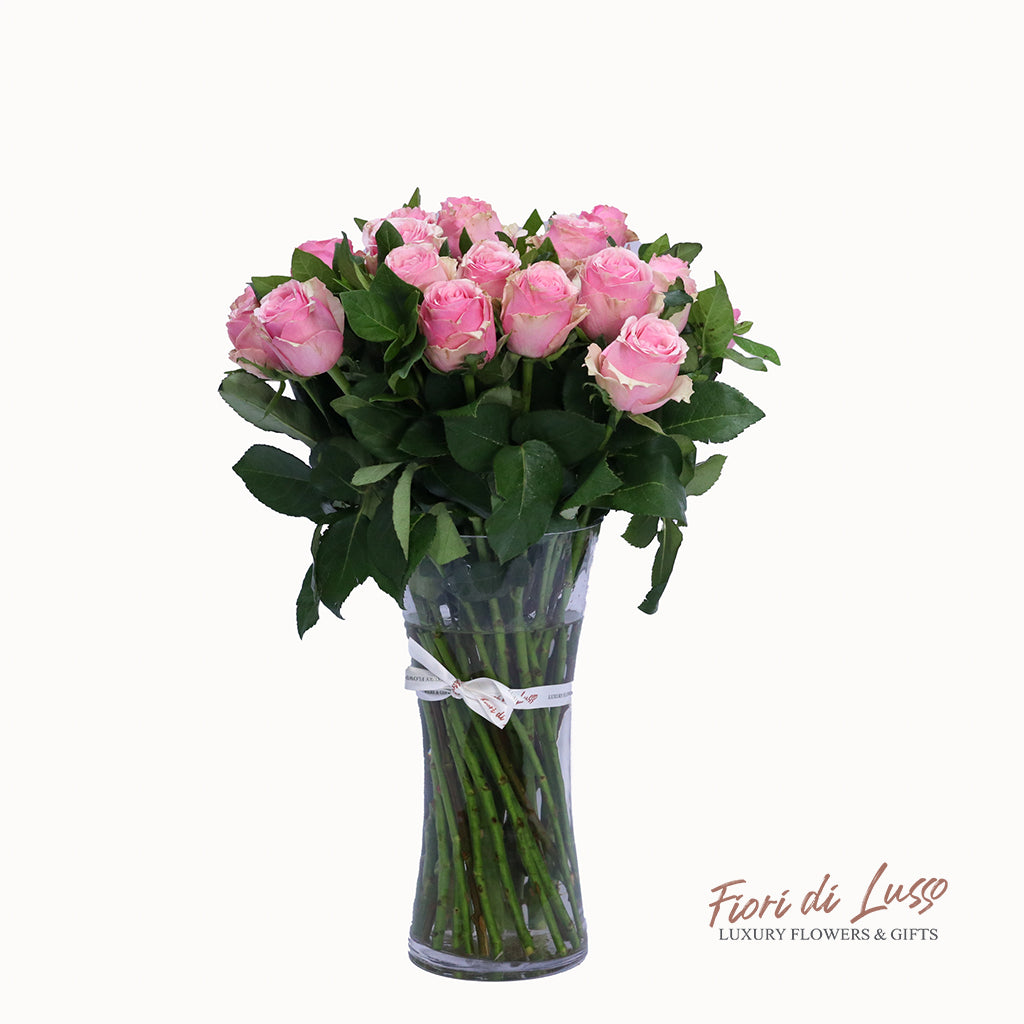 Pink Rose Vase Arrangements