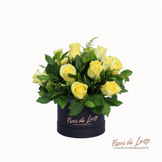 Yellow Rose Hatbox