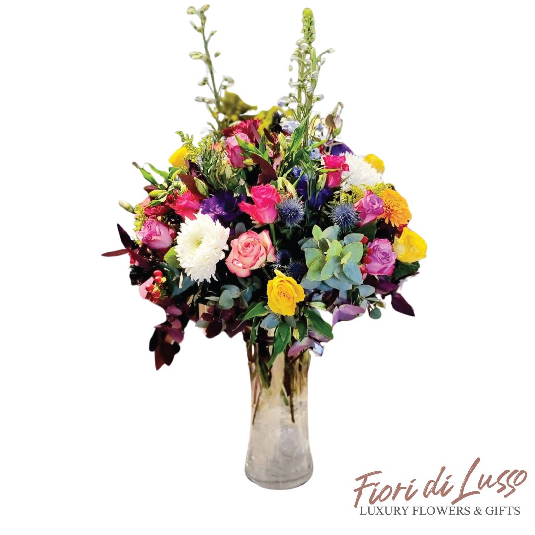 Mixed Flowers in a Vase