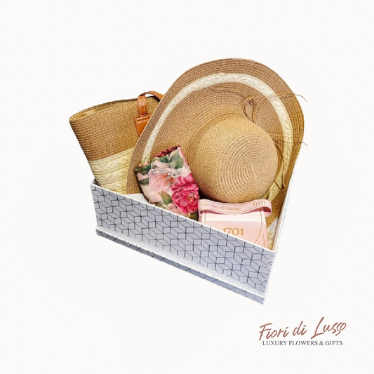 Beach Bag with Matching hat set